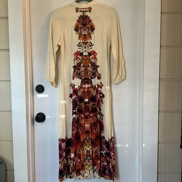 Soft Surroundings Floral Paulette Maxi Shirt Dress PXS - Picture 7 of 7